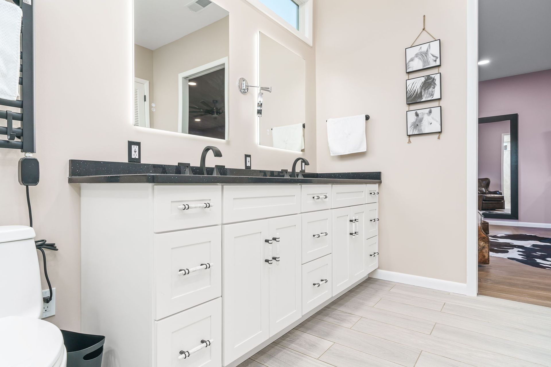 Cabinet hardware display at Holly Tree Drive showroom