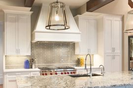Kitchen renovation featuring granite countertops - Crossville project