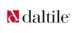 Daltile company logo: a red square containing a white stylized "d" next to the company name in black serif font.