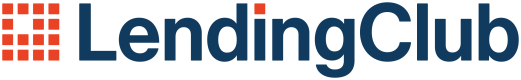 The LendingClub logo consisting of a grid of orange squares to the left of the company name in dark blue text.