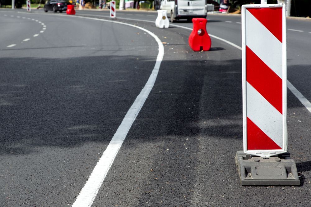 Red And White Traffic Control Signs — Comprehensive Traffic Management in Maitland, NSW