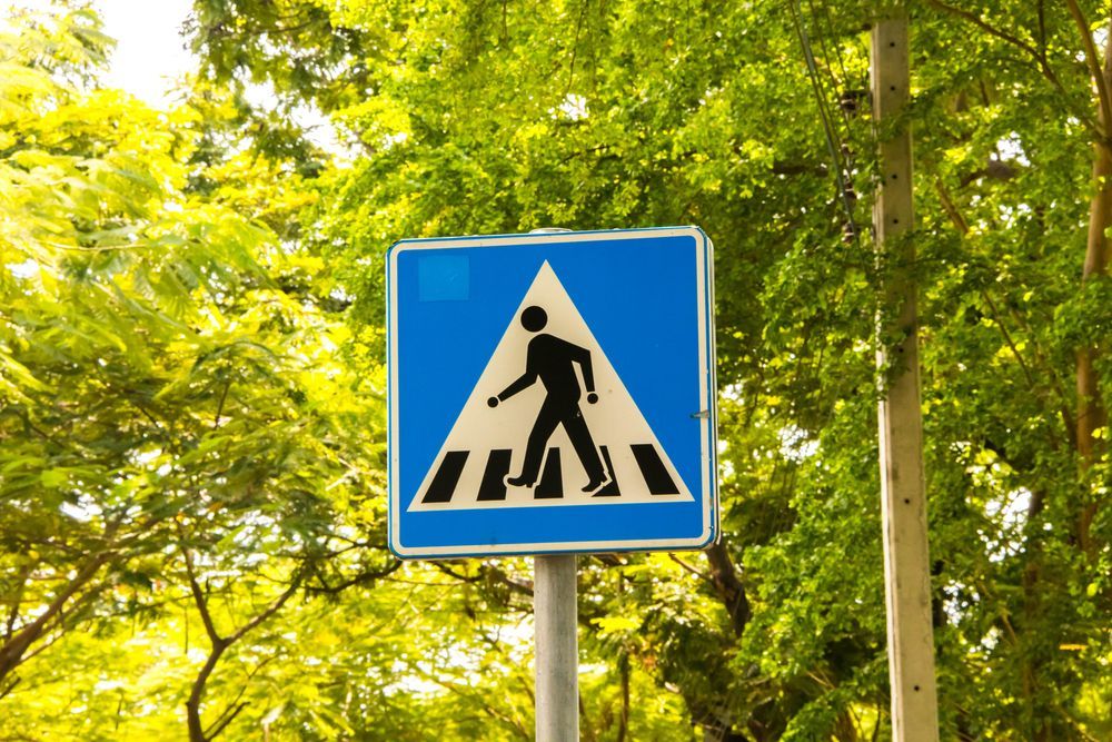 Pedestrian Crossing Street Sign — Comprehensive Traffic Management in Cessnock, NSW