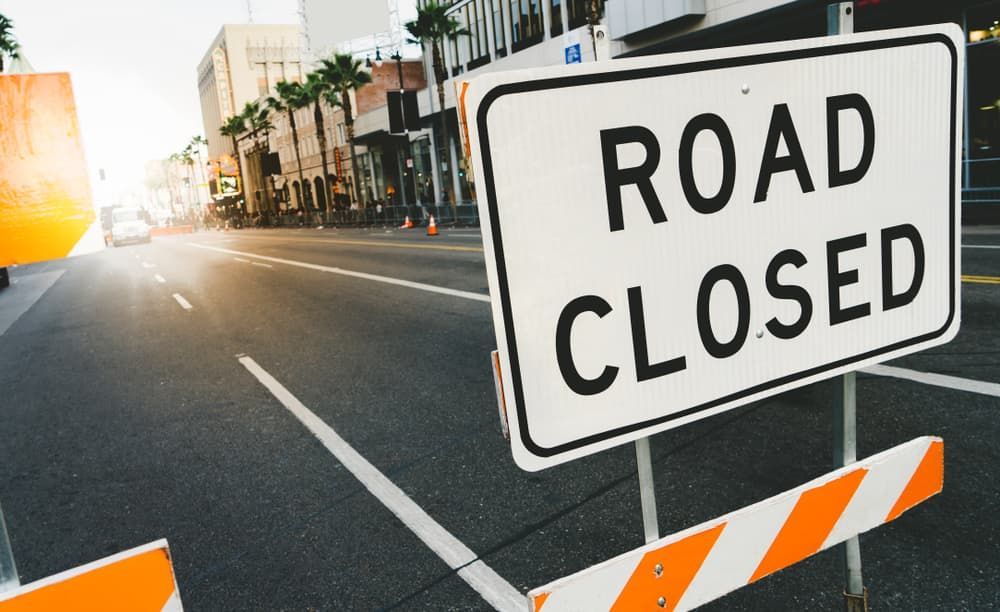 Road Closed Sign — Comprehensive Traffic Management in Hunter Region, NSW