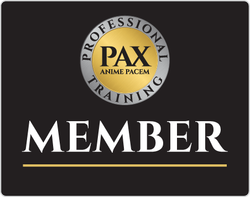 A sign that says pax professional training member