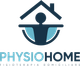 Un logo per un'azienda chiamata physiohome con una persona in una casa.