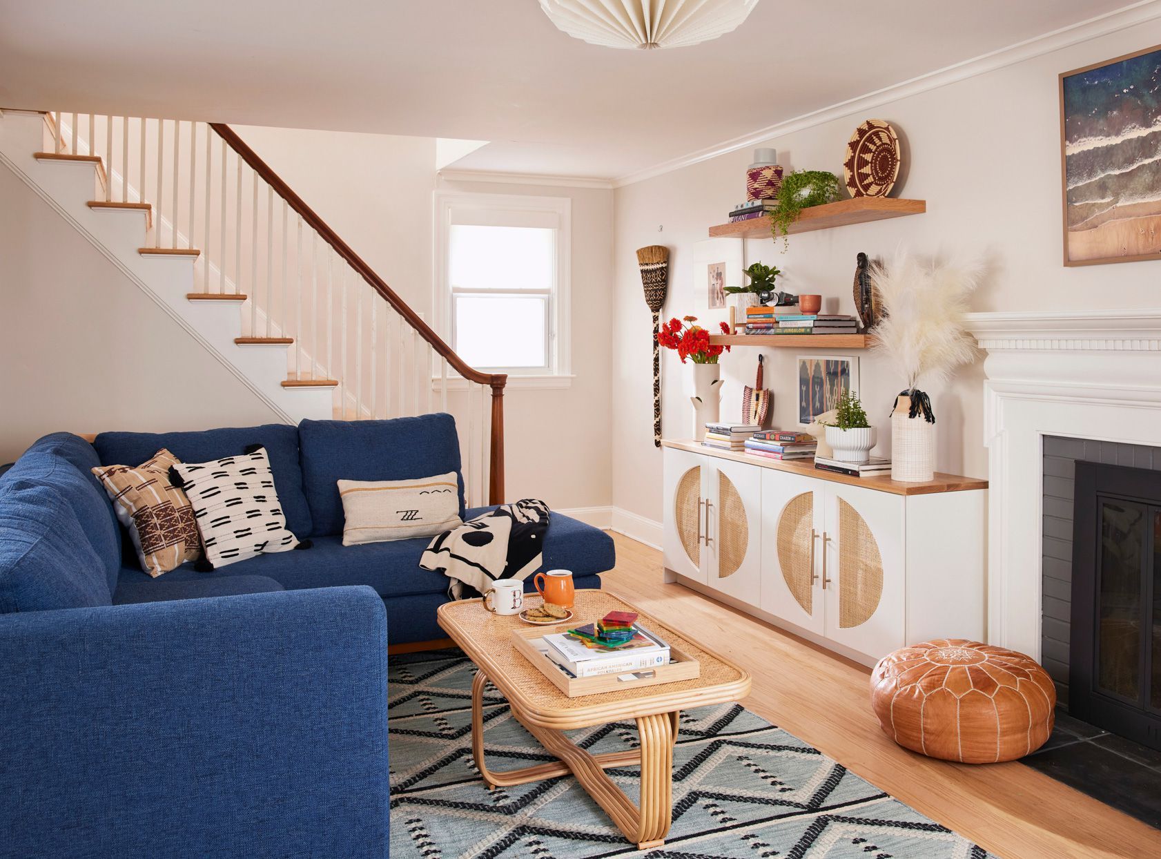 cozy artistic living room art decor