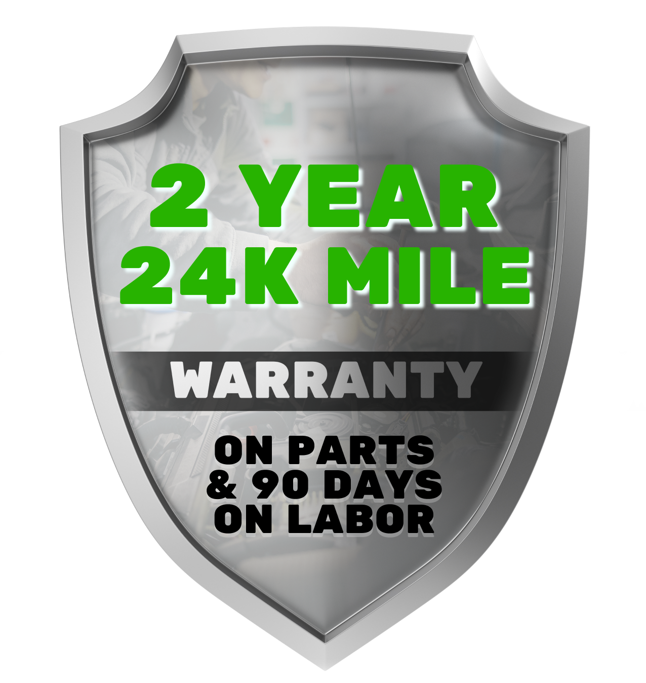 2 Year 24k Mile Warranty Logo | Concierge Autoworks
