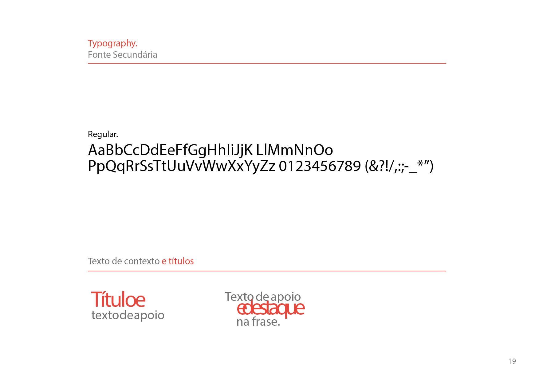 Guia de tipografia mostrando a fonte