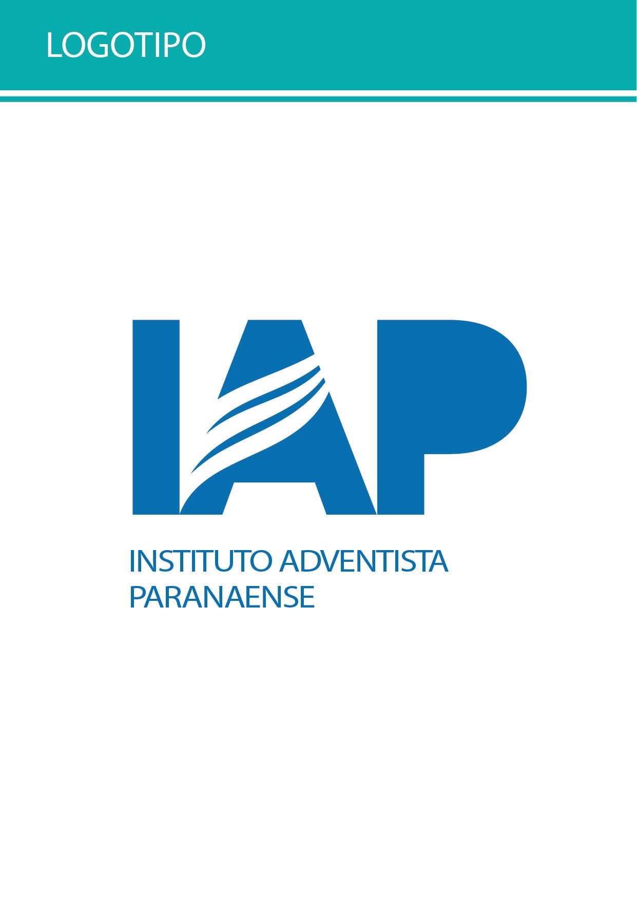 Logotipo azul do