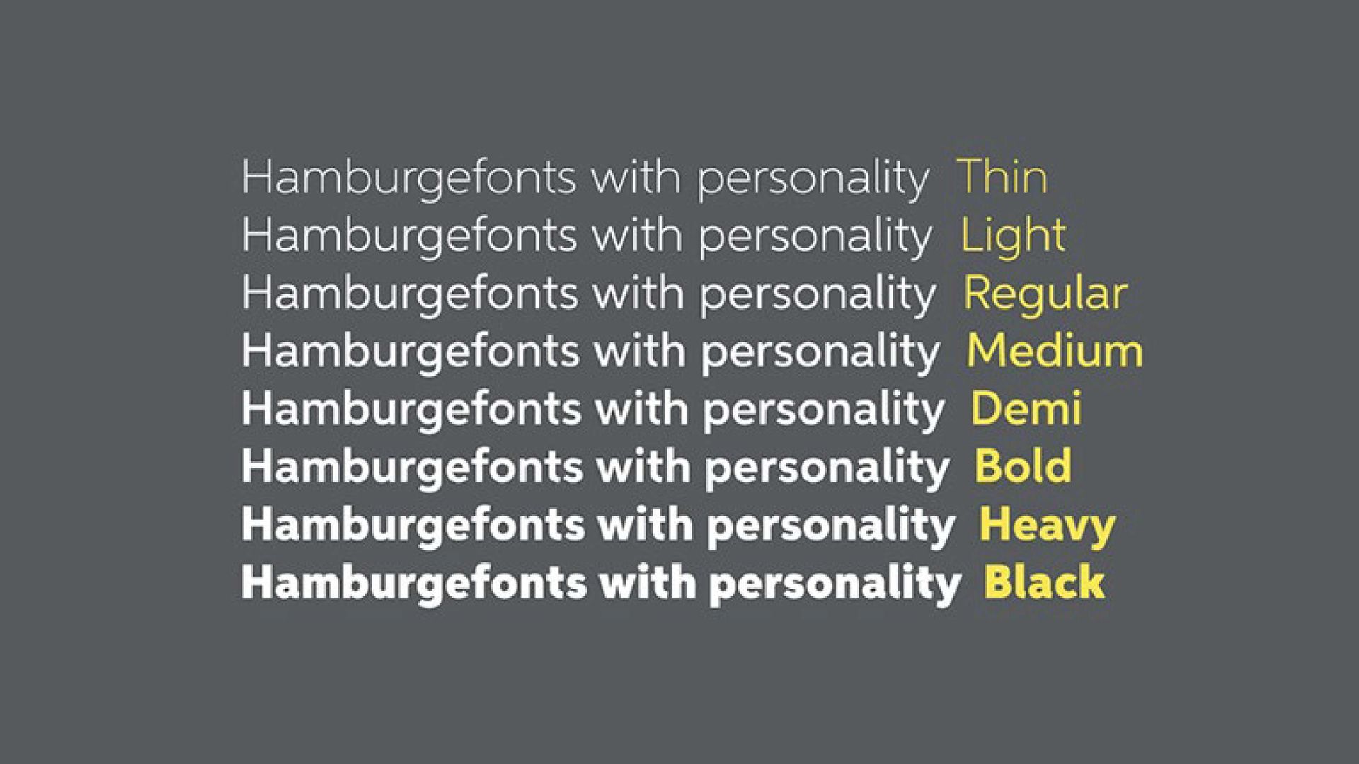 Variações de fonte: