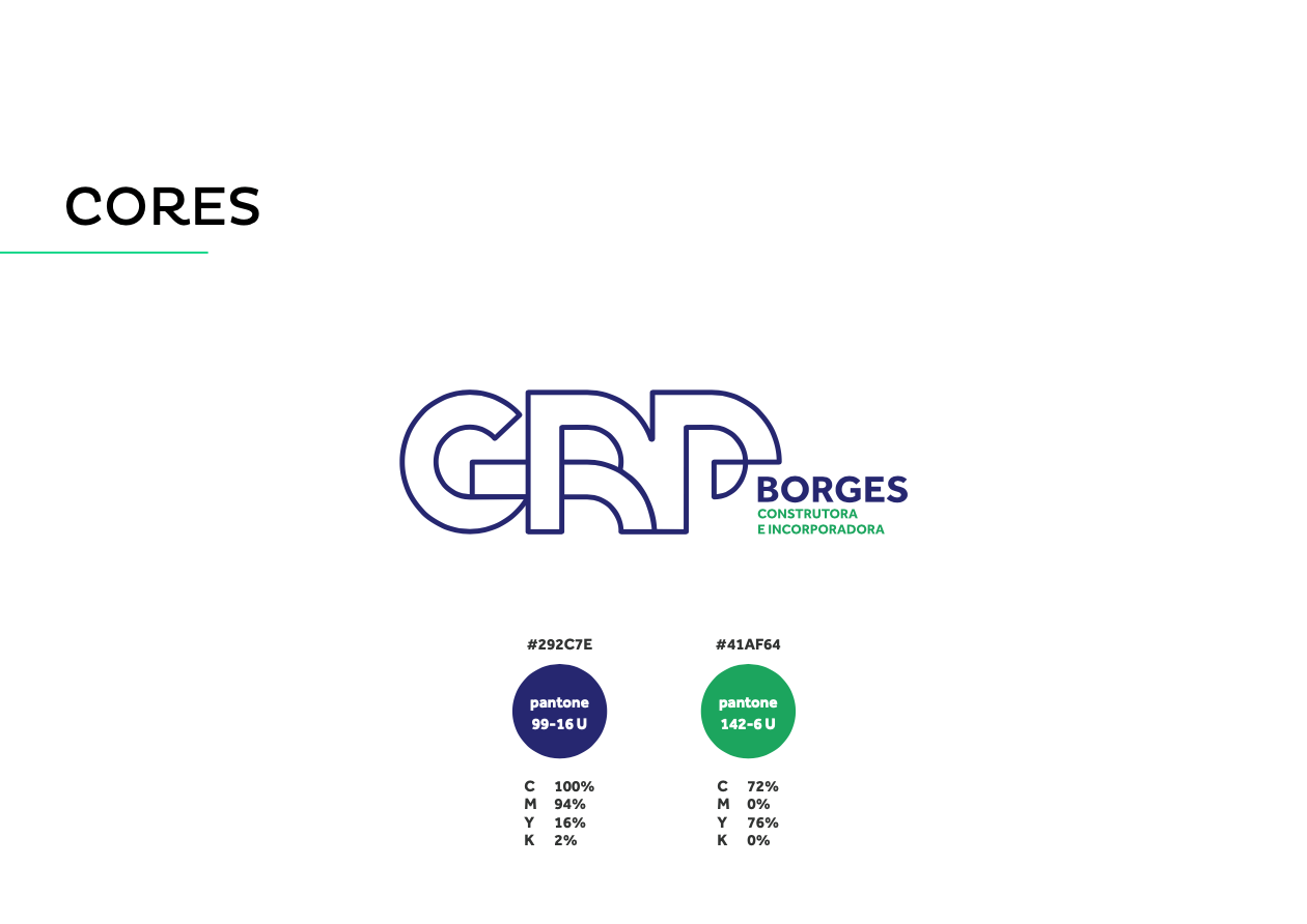 Esquema de cores do logotipo para