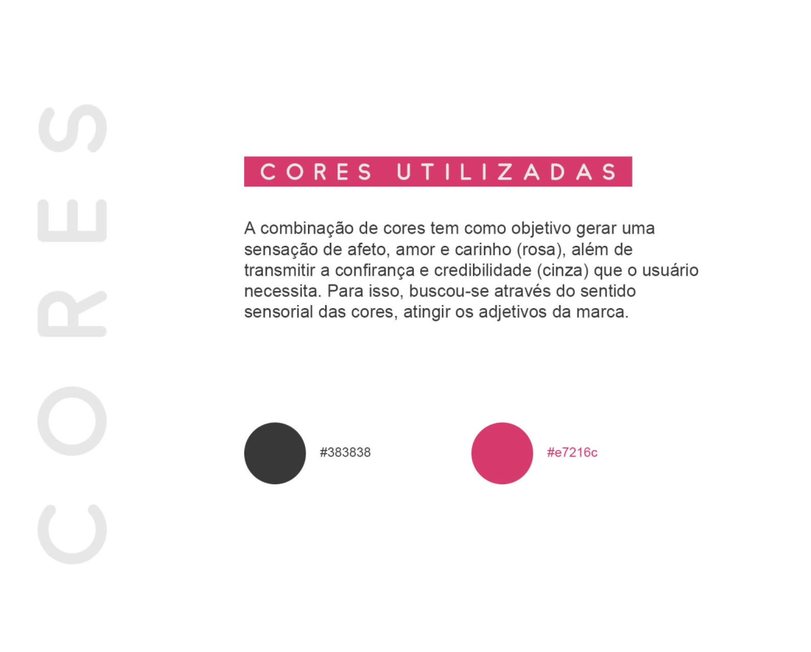 Diagrama ilustrando a paleta de cores com as palavras