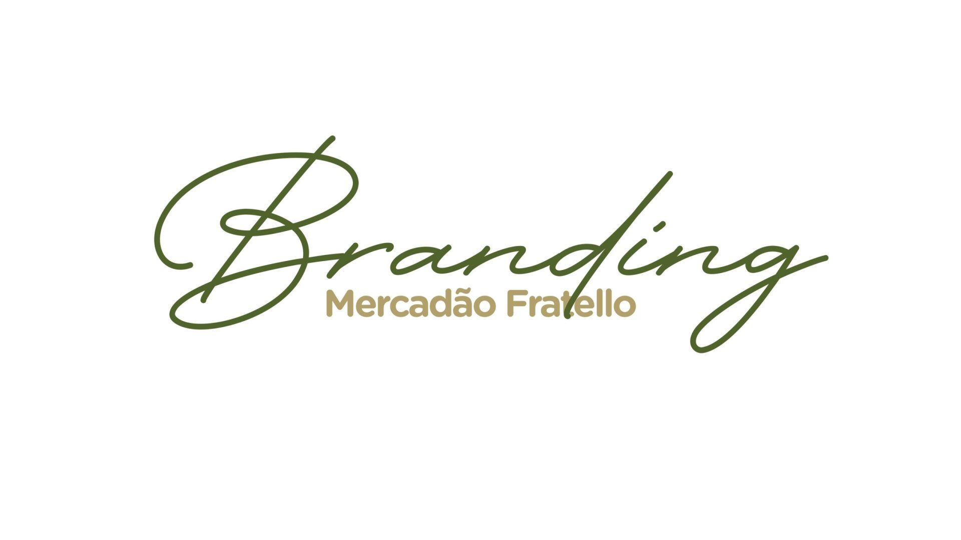 Um logotipo para uma empresa chamada branding mercadao fratello