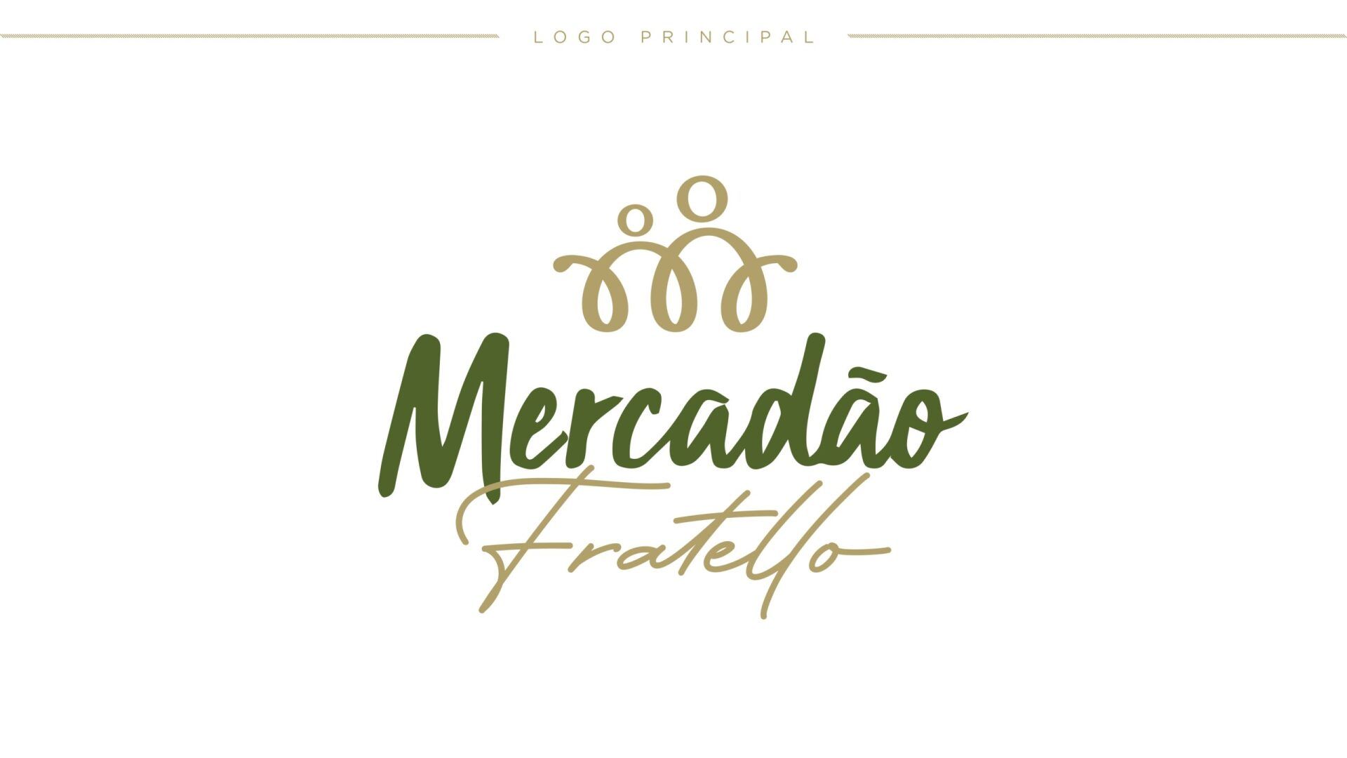 Um logotipo para uma empresa chamada mercadao fratello