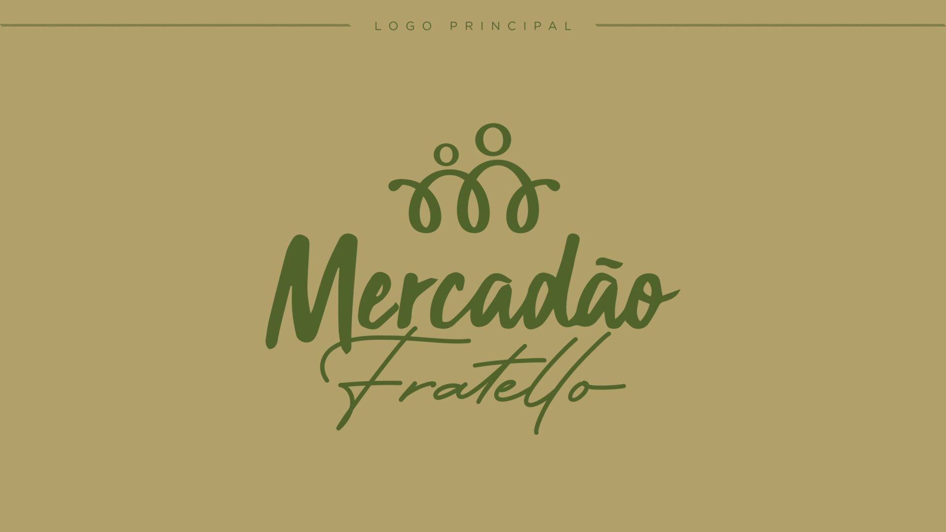 Um logotipo para uma empresa chamada mercadao fratello