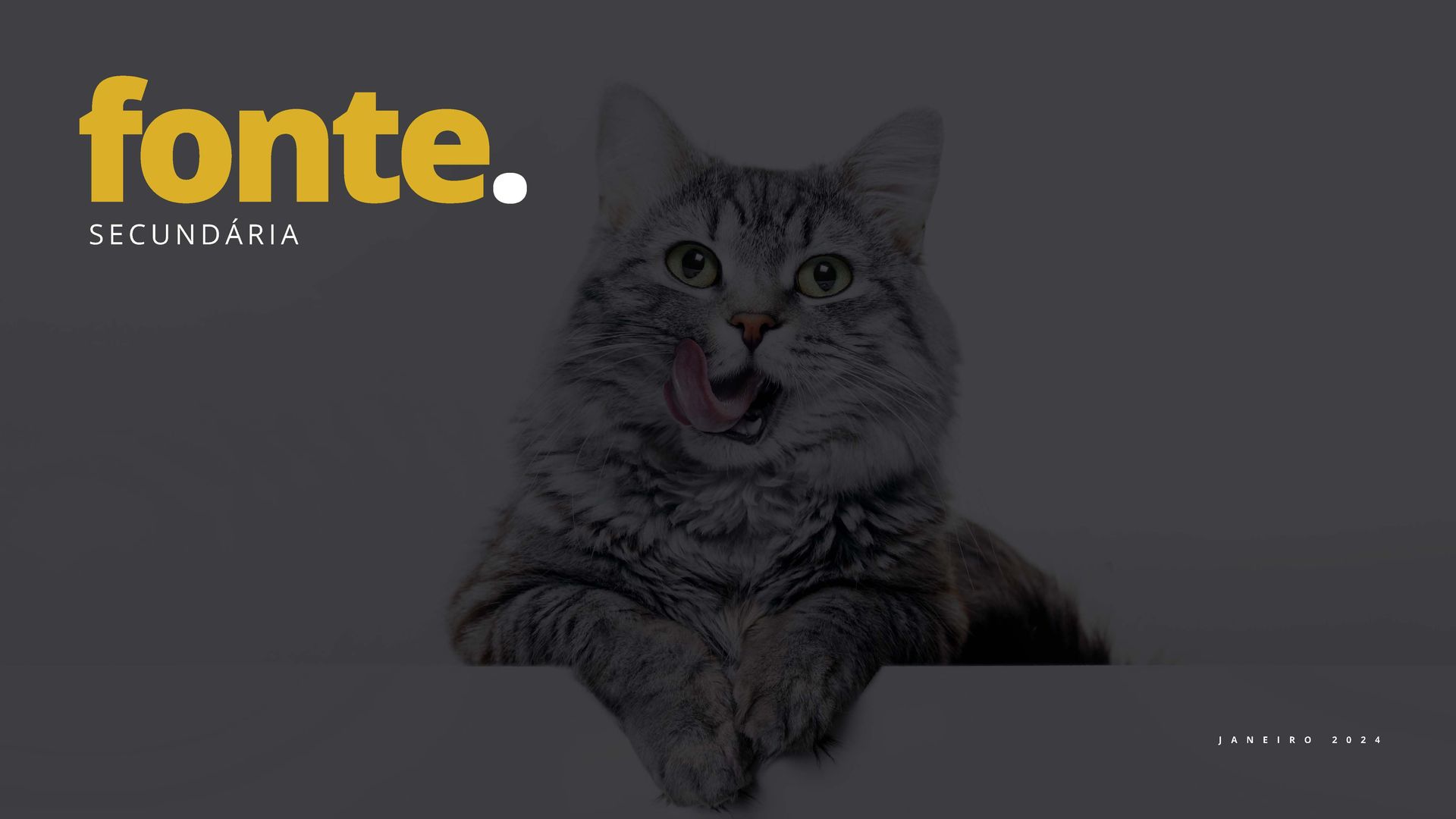 Um gato está deitado na capa da revista Fonte