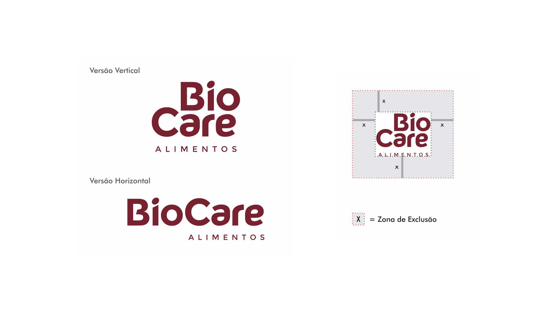 Um logotipo da biocare alimentos é mostrado em um fundo branco.