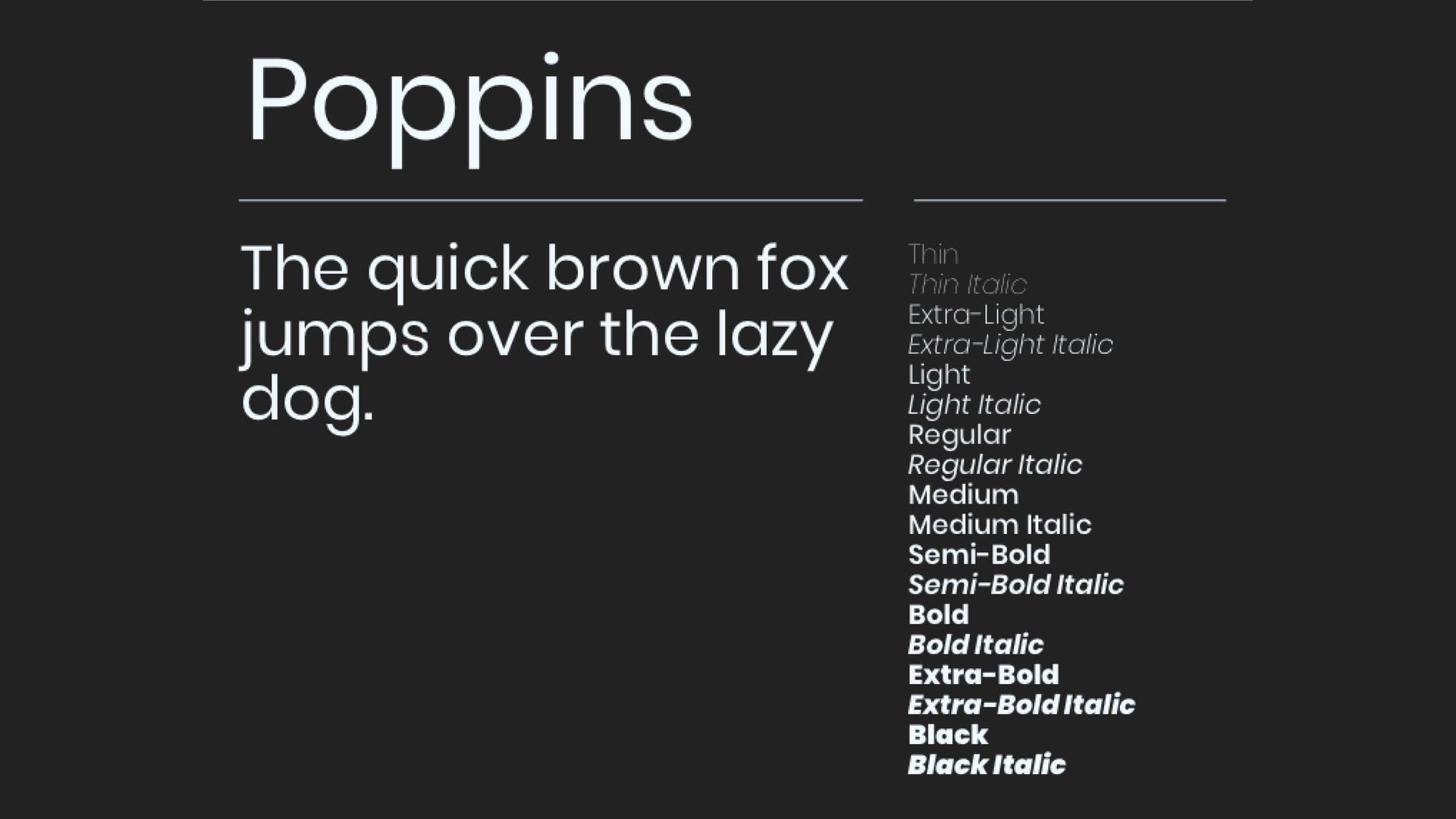 Um exemplo de tipografia mostrando a fonte