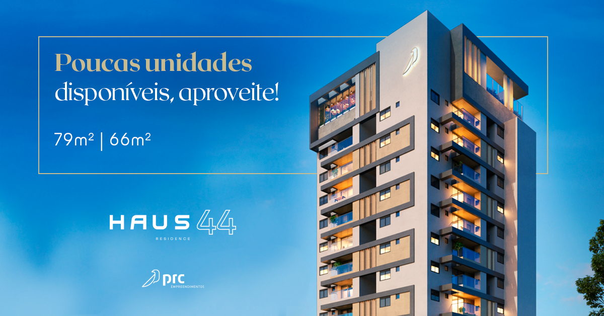 Apartment building with text: