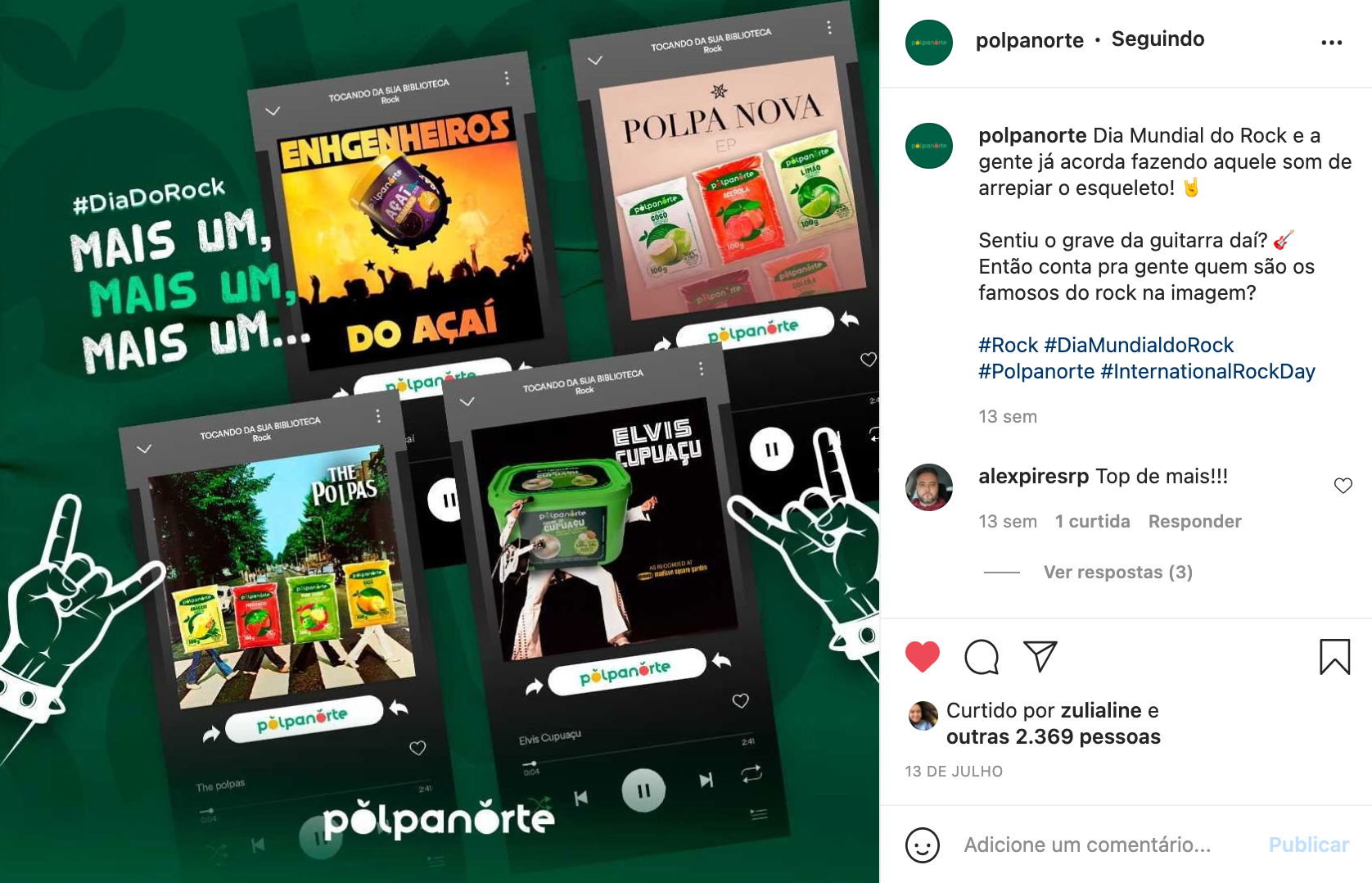 Uma colagem de imagens em um fundo verde com uma mão fazendo um sinal de pedra.