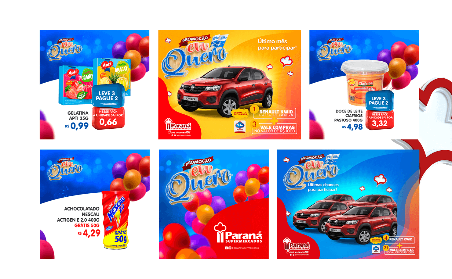 Imagens promocionais da campanha