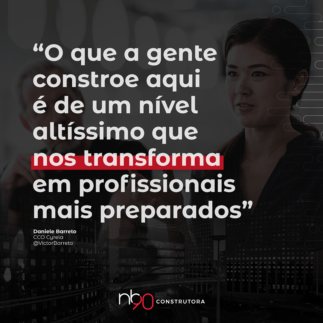 Mulher falando, sobreposta com texto: