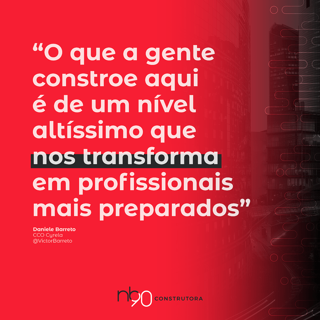 Citação em fundo vermelho: