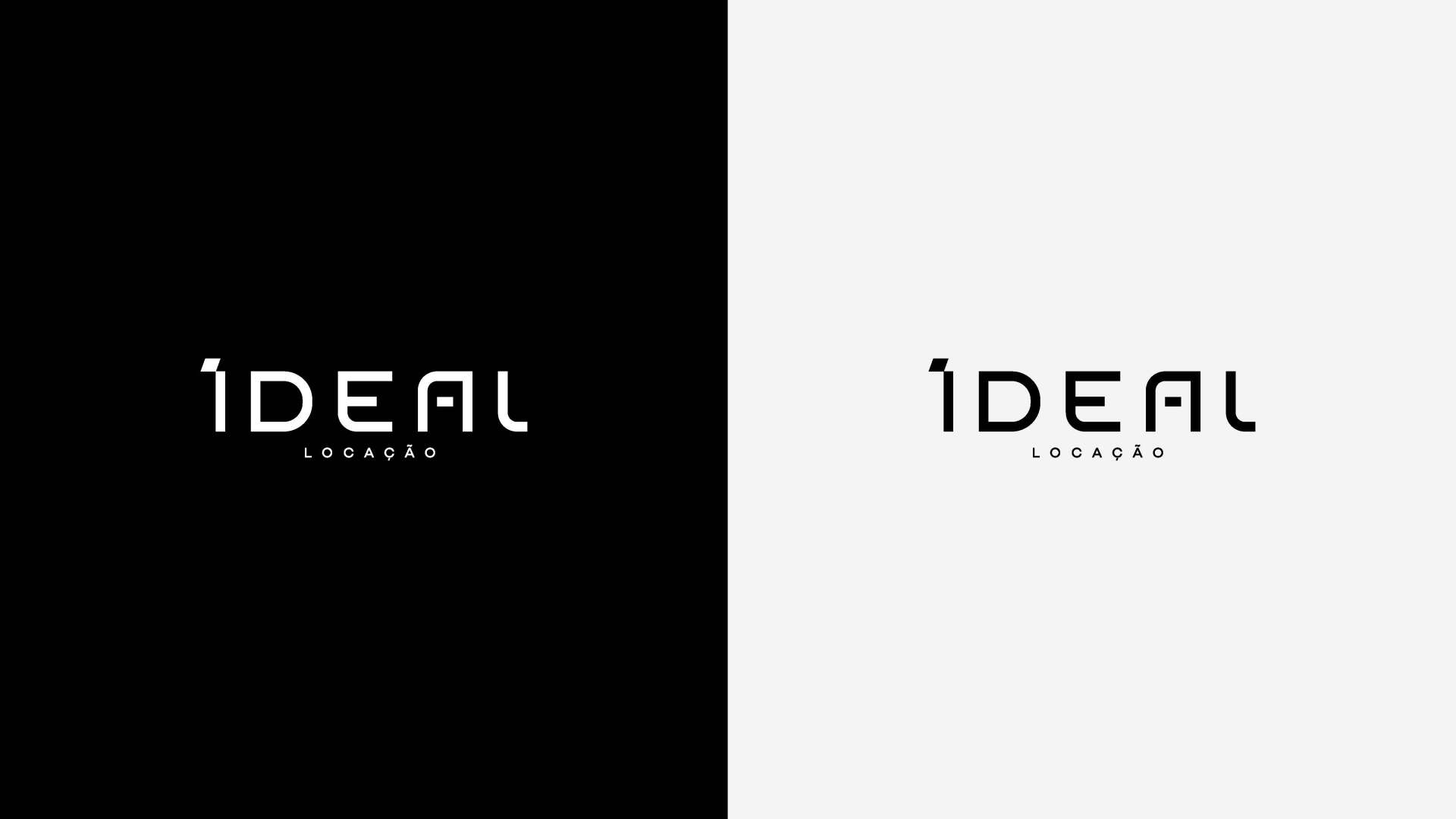 Um logotipo em preto e branco para uma empresa chamada ideal.