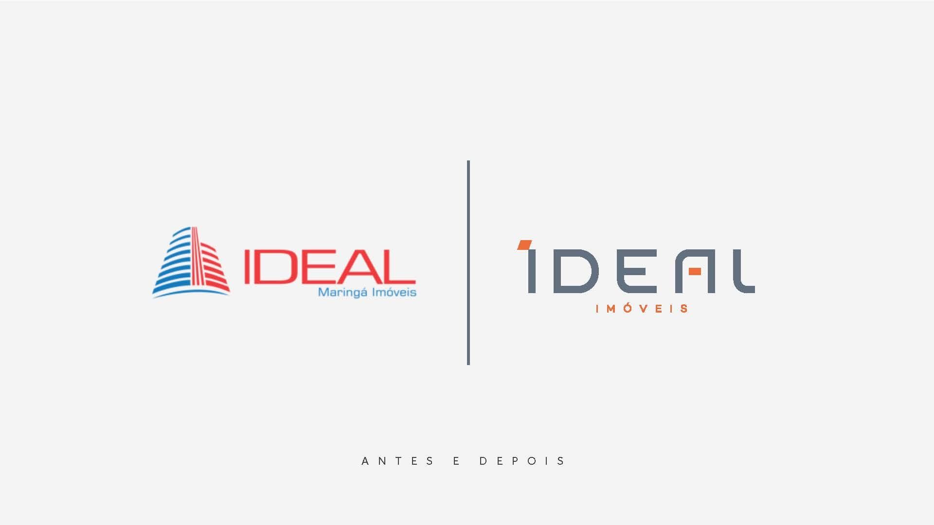 Dois logotipos para uma empresa chamada ideal em um fundo branco.