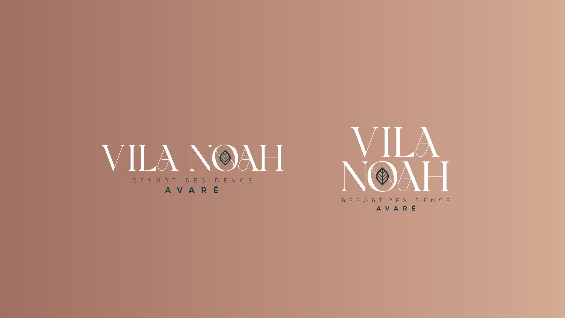 Dois logotipos para uma empresa chamada vila noah