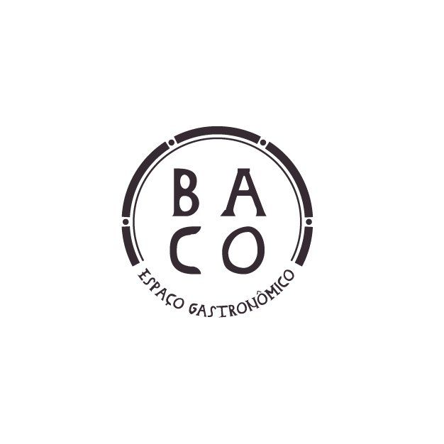 Um logotipo em preto e branco para um restaurante chamado ba co