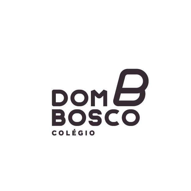 Um logotipo preto e branco para o colégio dom bosco em um fundo branco.