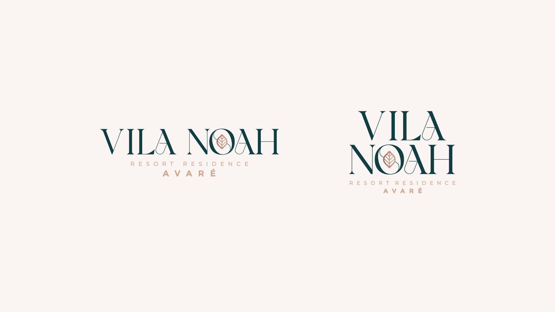 Dois logotipos da vila noah são mostrados em um fundo branco.