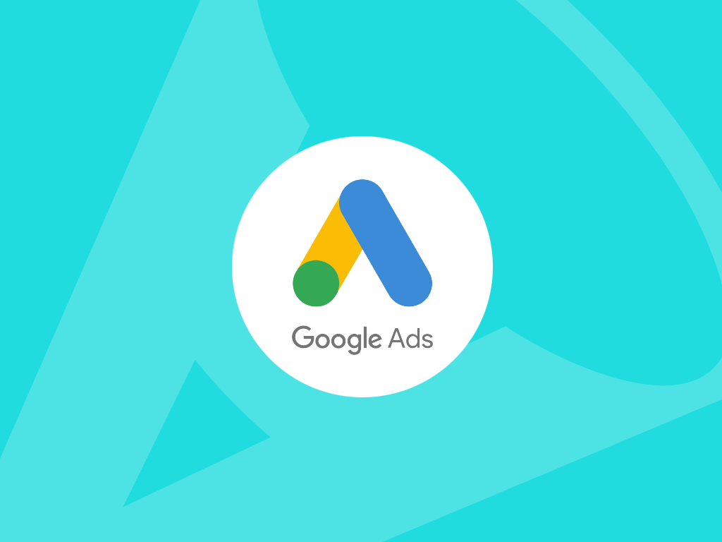 Logotipo do Google Ads: círculo branco com um