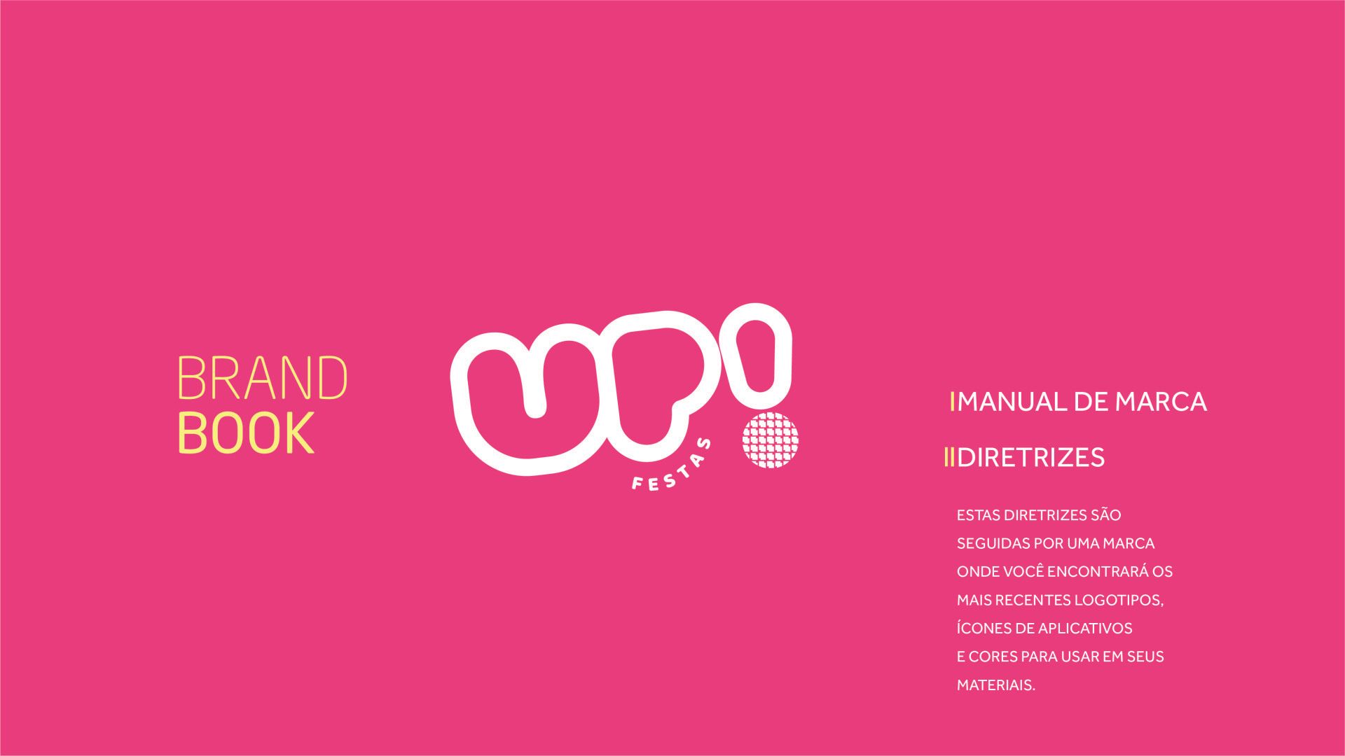 Um fundo rosa com a palavra brand book nele.