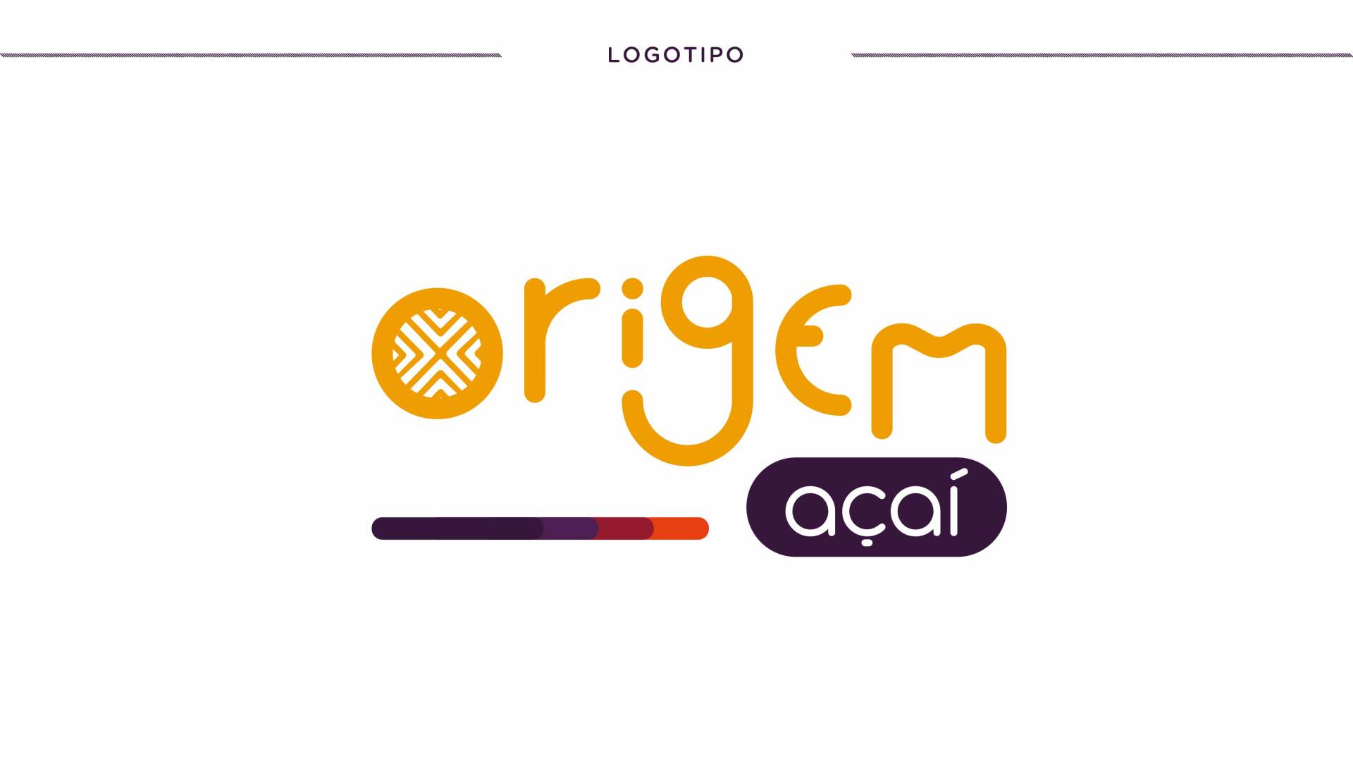 A logo for origen acai is shown on a white background.