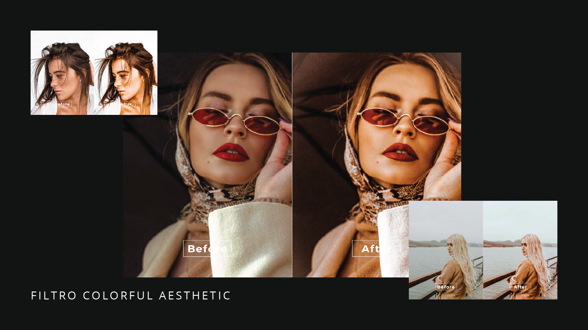 Uma mulher usando óculos escuros e um lenço na cabeça.