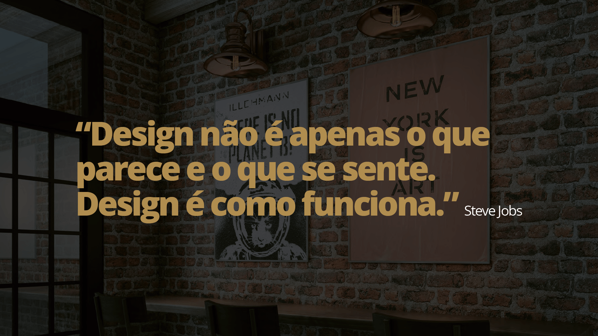 Uma parede de tijolos com uma placa que diz Nova York nela