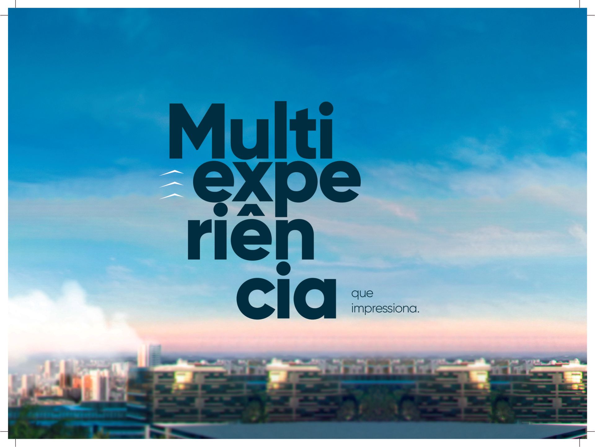 Um cartaz com as palavras `` multi experiência '' nele