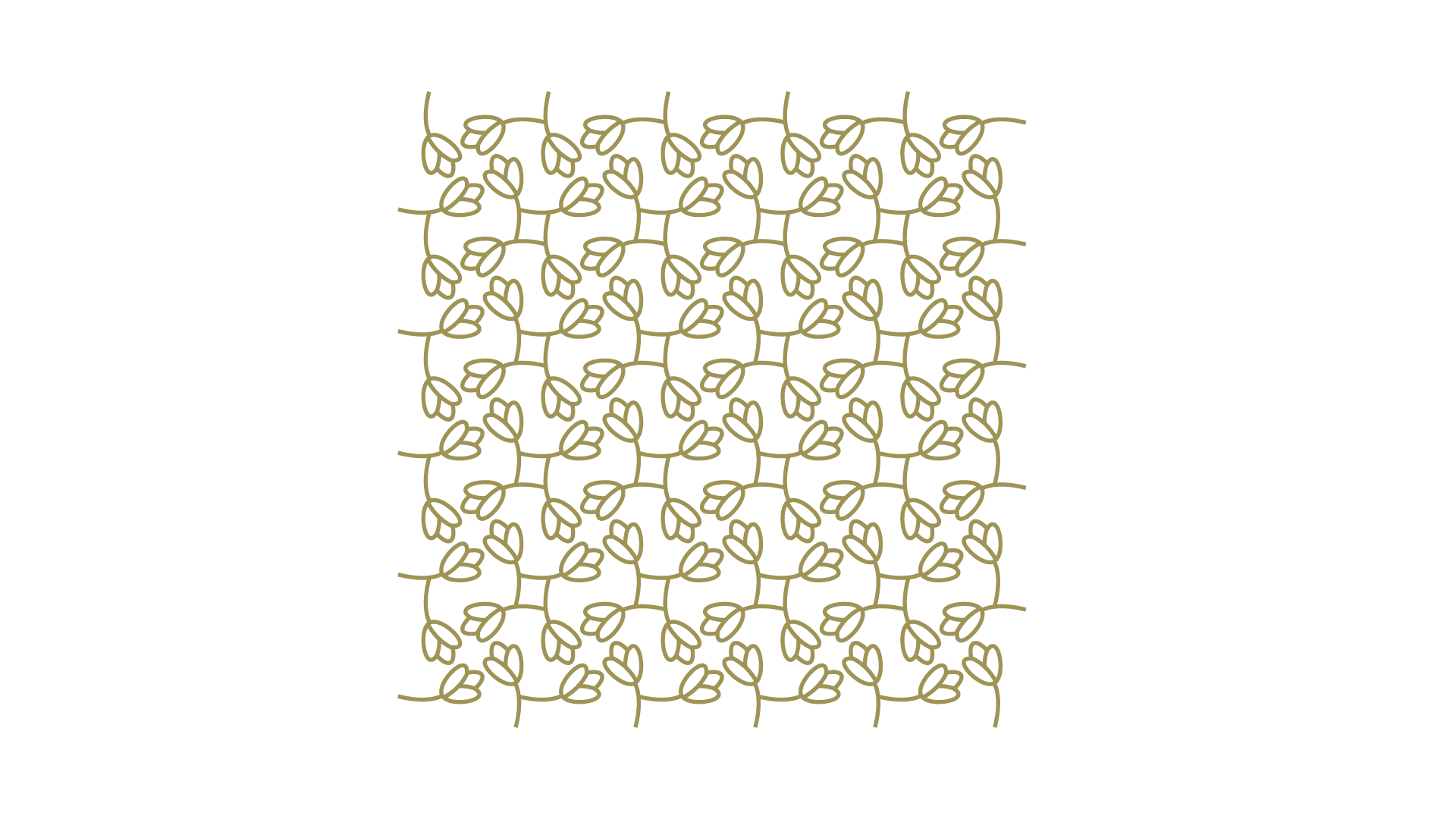 Padrão de folhas verde-claras conectadas em um fundo branco.