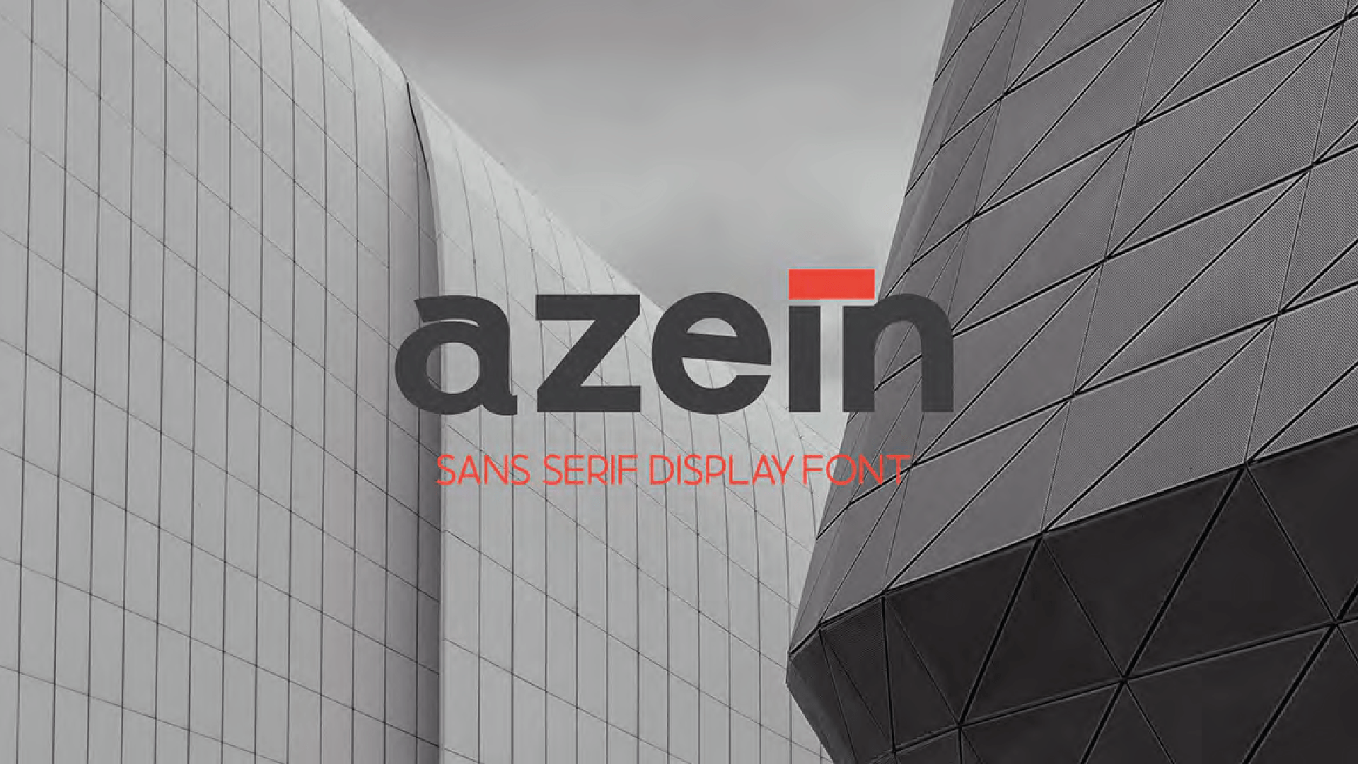 Uma foto em preto e branco de um edifício com a palavra azein nele.