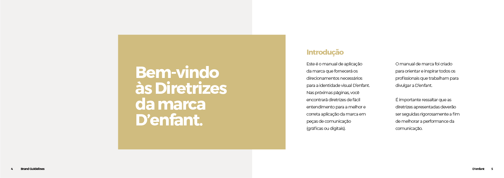 A light-colored slide with a gold square containing Portuguese text: