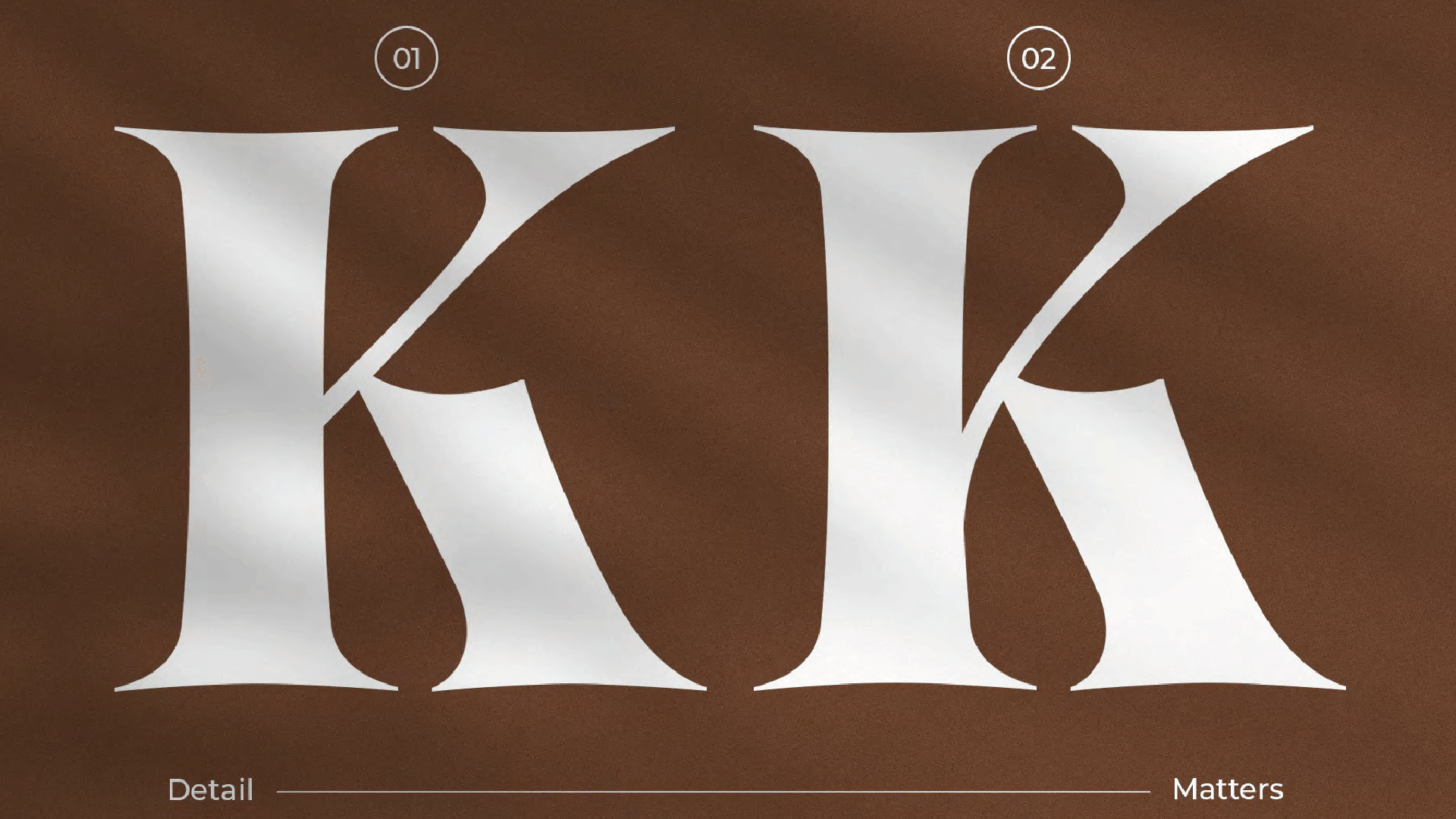 Um fundo marrom com as letras kk nele