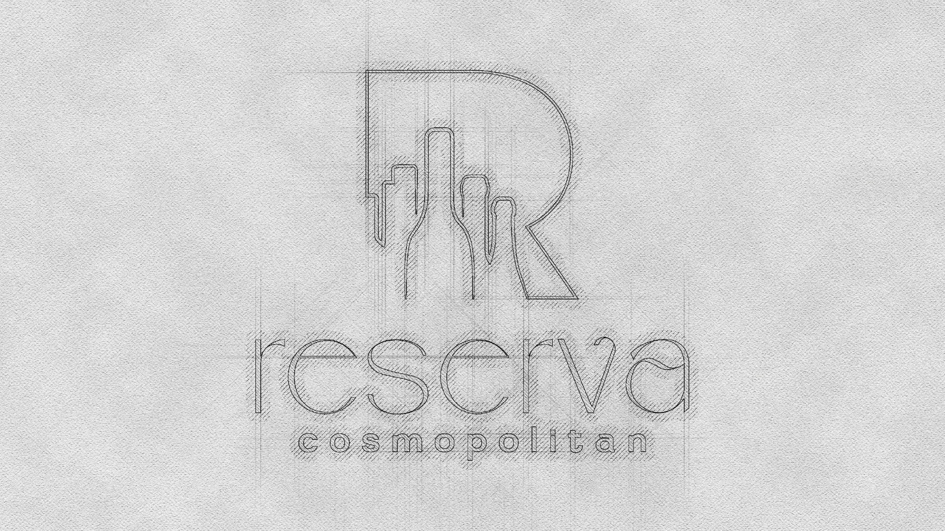 Um desenho da palavra reserva em um pedaço de papel.