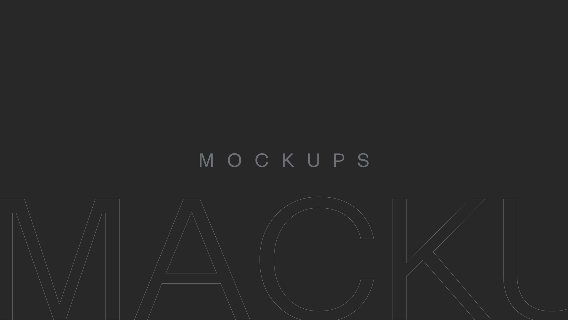 Fundo cinza escuro com a palavra