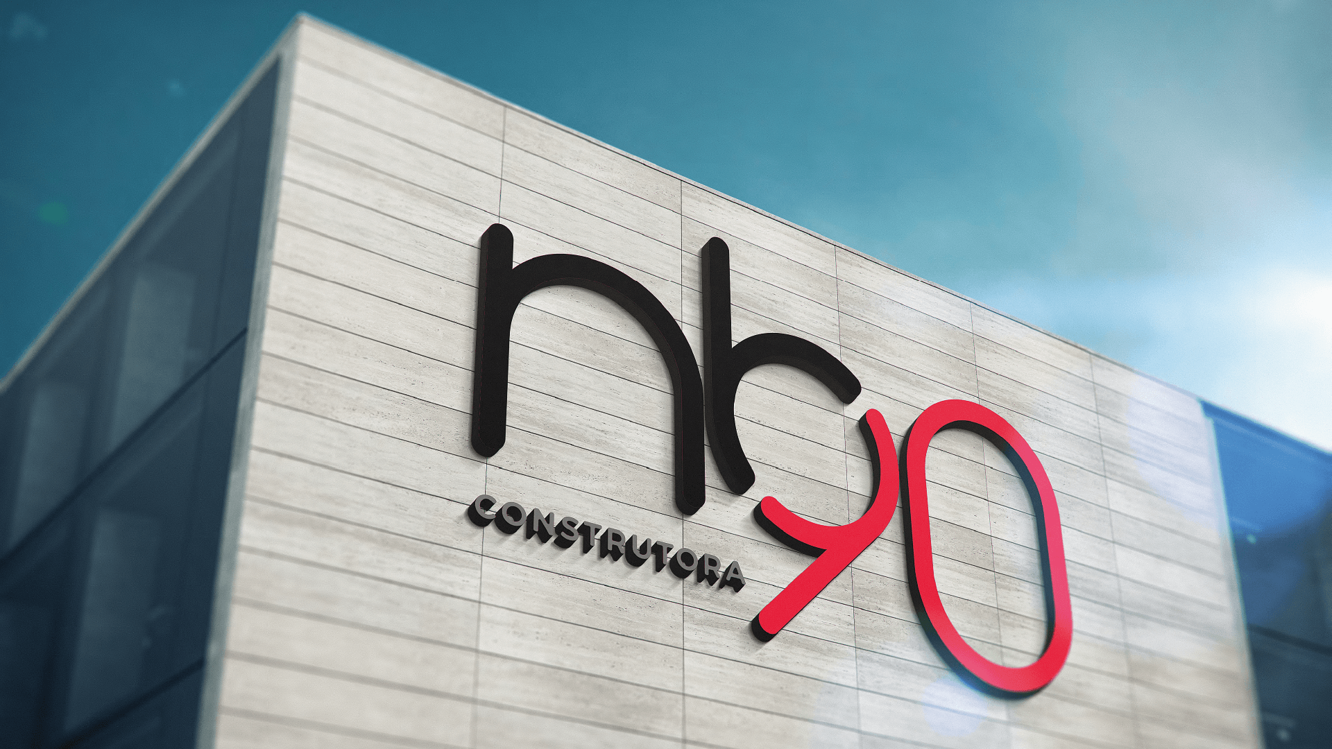 Logotipo na fachada de um edifício: