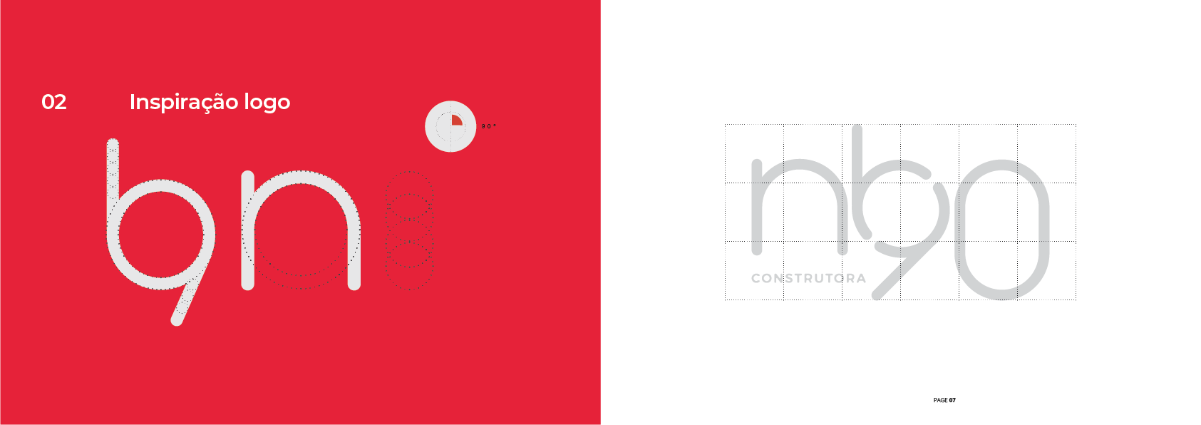 Design do logotipo: texto