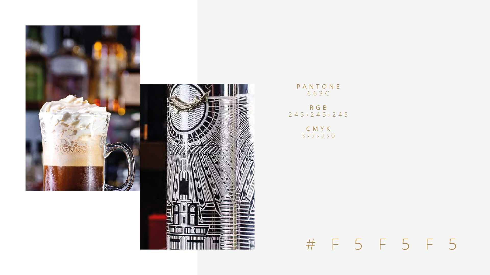 Uma colagem de fotos de uma xícara de café e uma garrafa de cerveja.