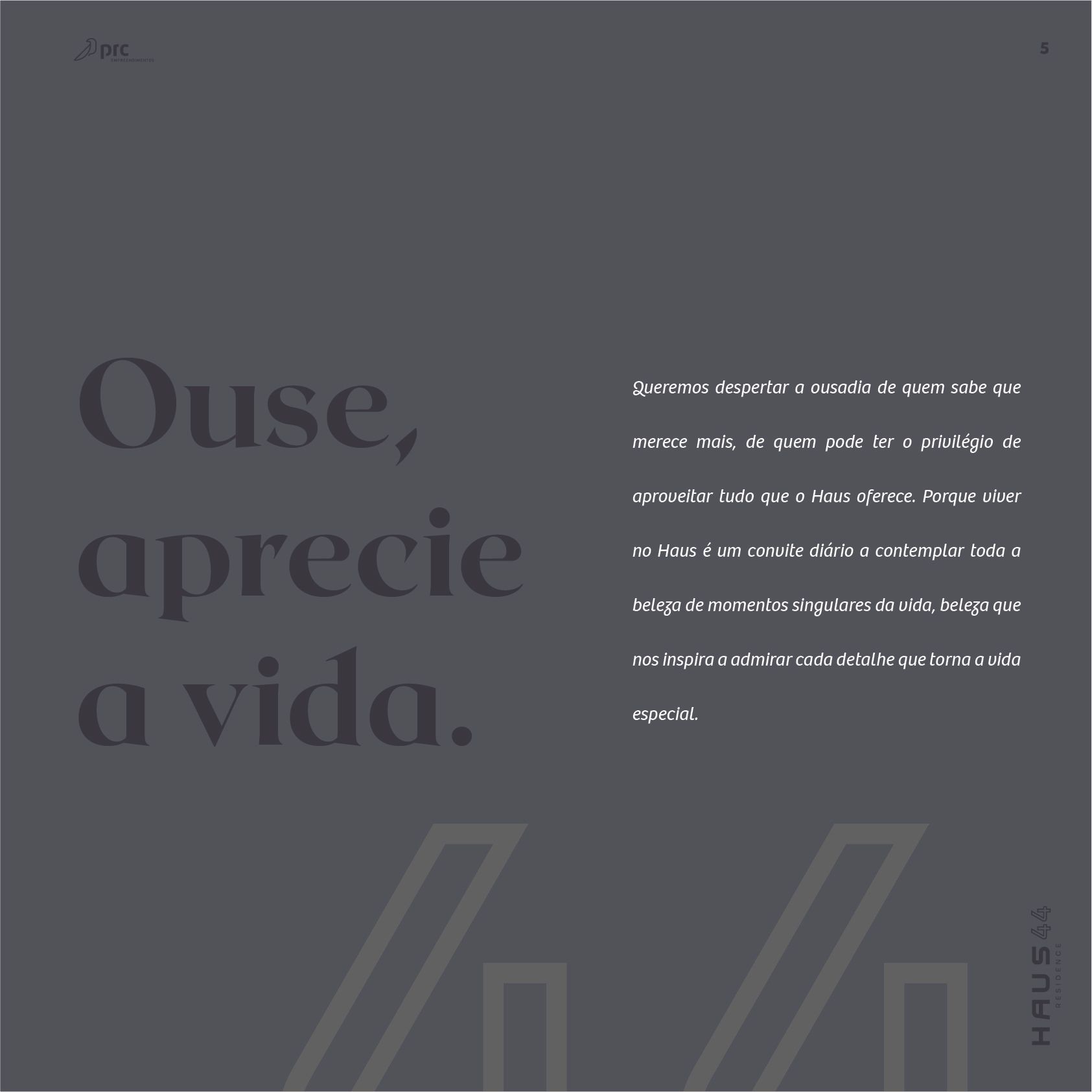 Anúncio em texto.