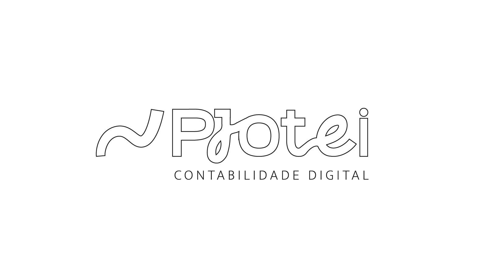 Um logotipo em preto e branco para uma empresa chamada protei.